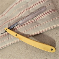 ragekniv-barberkniv-solingen-creme-skaft-Fermarud-Manganese-steel-gammel-kniv